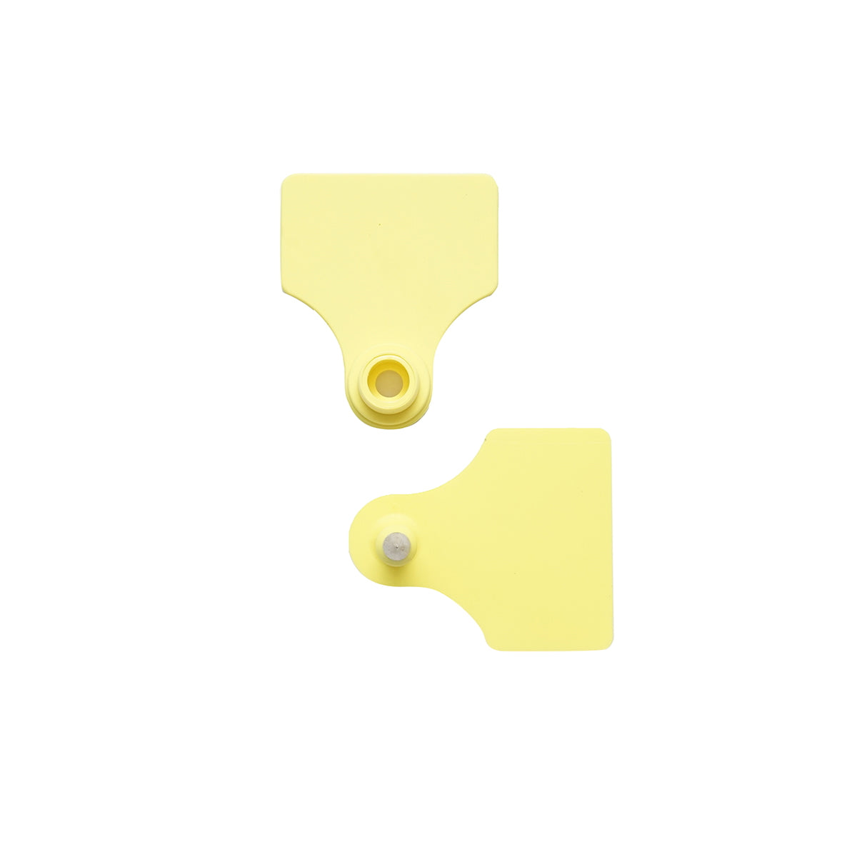 Set of 50 yellow unmarked ear tags 31x43mm for sheep Breckner Germany